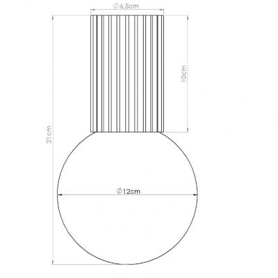 Plafon ryflowany HALO IP44 zielony oliwkowy SL.1723 Sollux (SL.1723)